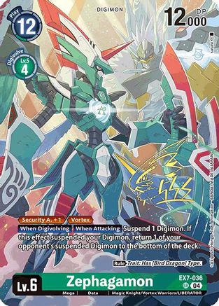 Zephagamon (Rare Pull) (EX7-036) - World Convergence